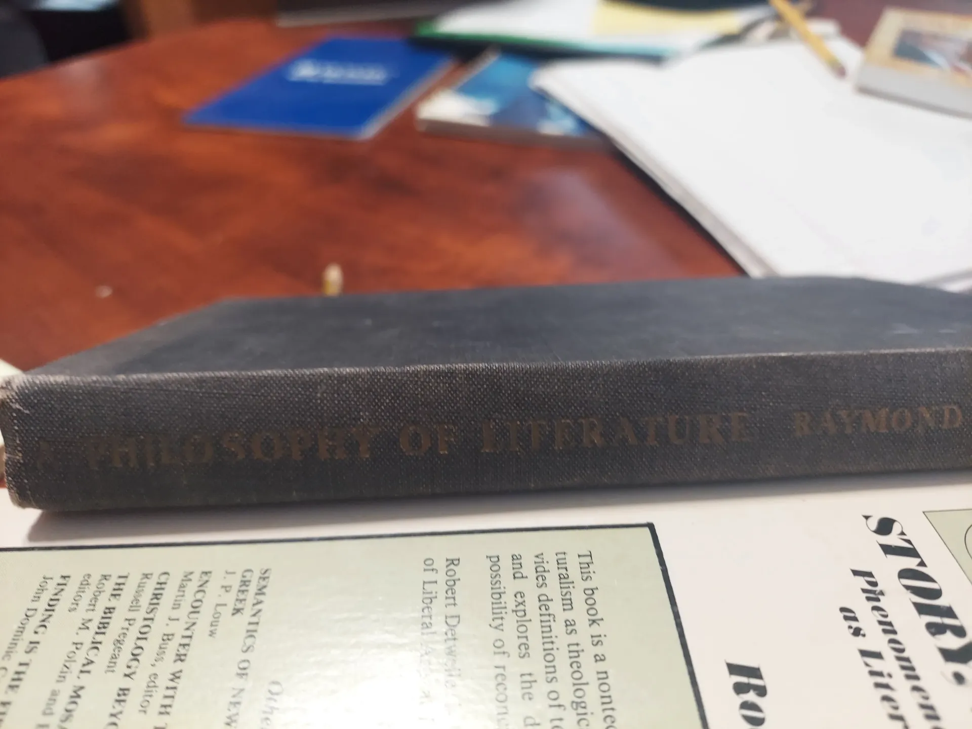 A PHILOSOPHY OF LITERATURE