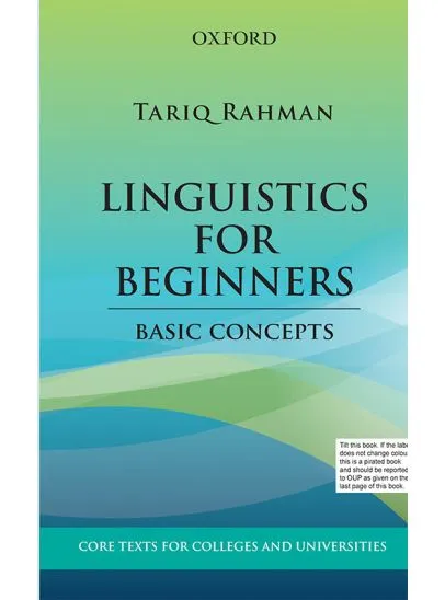 LINGUISTICS FOR BEGINNERS:BASIC CONCEPTS