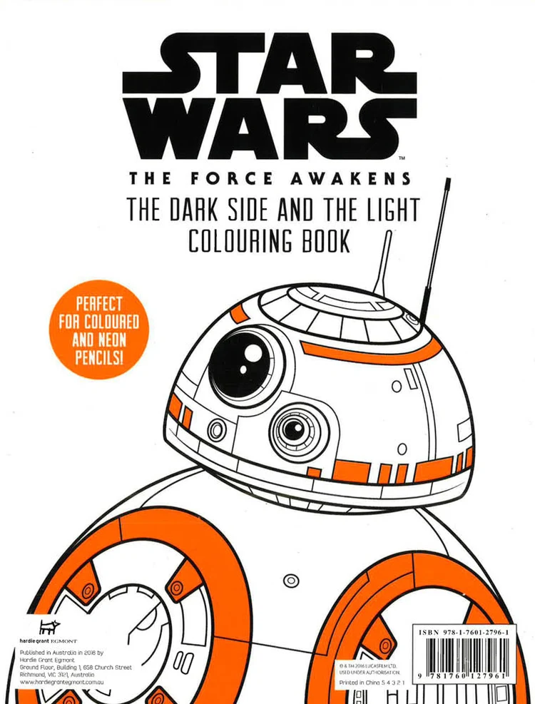 Star Wars: The Force Awakens - The Dark Side And The Light Colouring Book