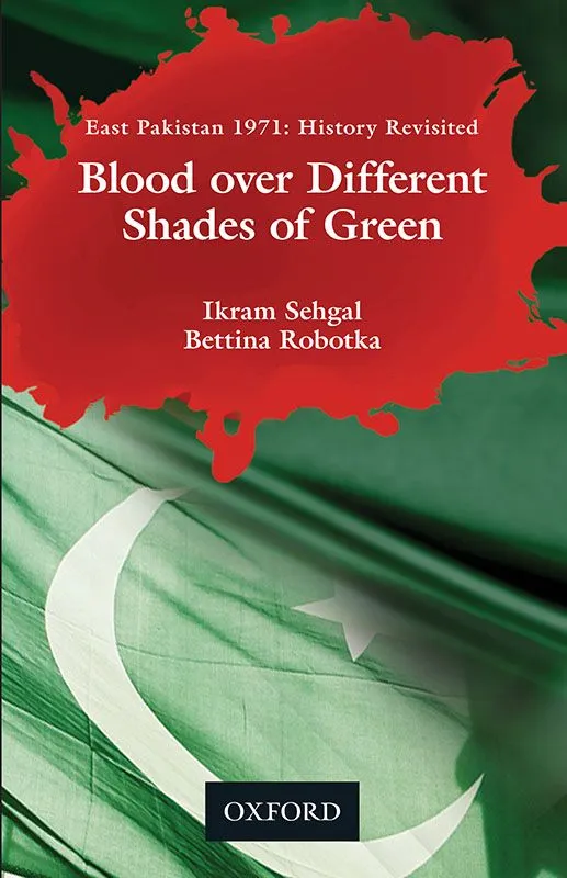 BLOOD OVER DIFFERENT SHADES OF GREEN